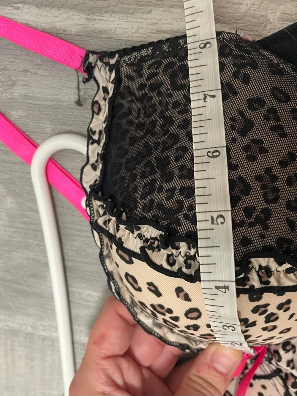 La Senza Baby Doll Lingerie Dress Leopard Print - Picture 7 of 9